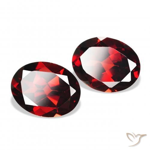 4.33 ct natürliche dunkelrot Almandin-Granat-Edelsteine, Oval, VS