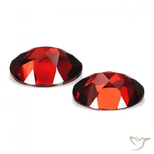 4.33 ct natürliche dunkelrot Almandin-Granat-Edelsteine, Oval, VS