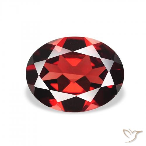 1.84ct Natürlicher tiefrot Almandin-Granat, Oval, VVS-VS