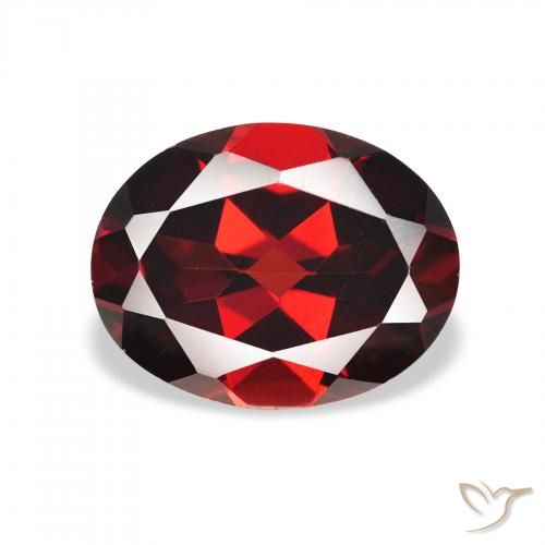 2.22ct Natürlicher tiefrot Almandin-Granat, Oval, VVS-VS