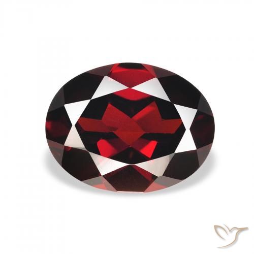 2.12ct Natürlicher tiefrot Almandin-Granat, Oval, VVS-VS