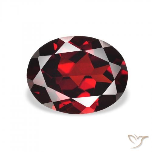 2.28ct Natürlicher dunkelrot Almandin-Granat, Oval, VVS-VS