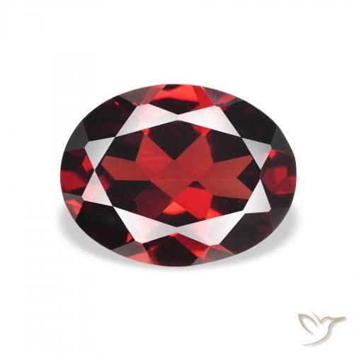 2.11ct Natürlicher dunkelrot Almandin-Granat, Oval, VVS-VS