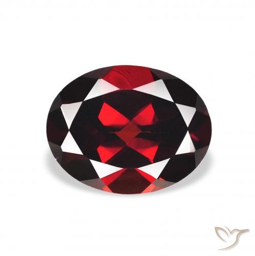 2.26ct Natürlicher tiefrot Almandin-Granat, Oval, VVS-VS