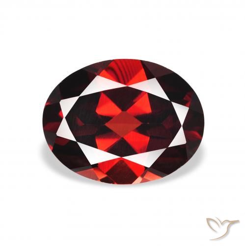 2.35ct Natürlicher tiefrot Almandin-Granat, Oval, VVS-VS
