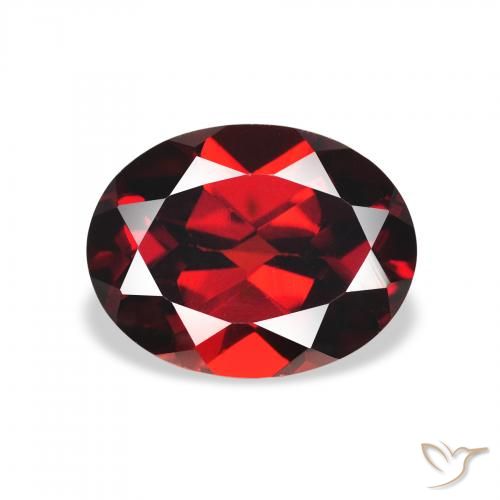 2.33ct Natürlicher tiefrot Almandin-Granat, Oval, VVS-VS