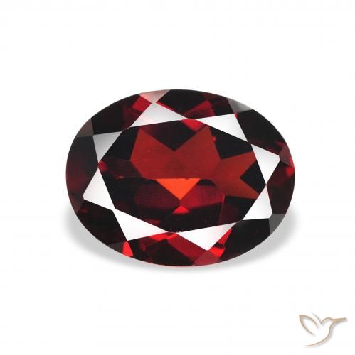2.15ct Natürlicher dunkelrot Almandin-Granat, Oval, VVS-VS