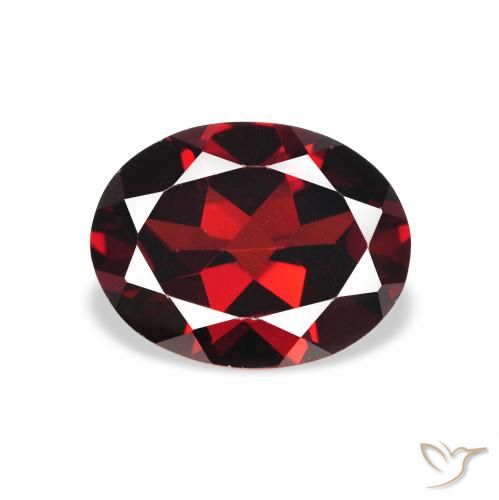 2.13ct Natürlicher tiefrot Almandin-Granat, Oval, VVS-VS