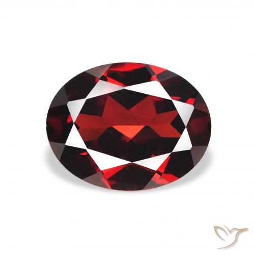2.37ct Natürlicher dunkelrot Almandin-Granat, Oval, VVS-VS