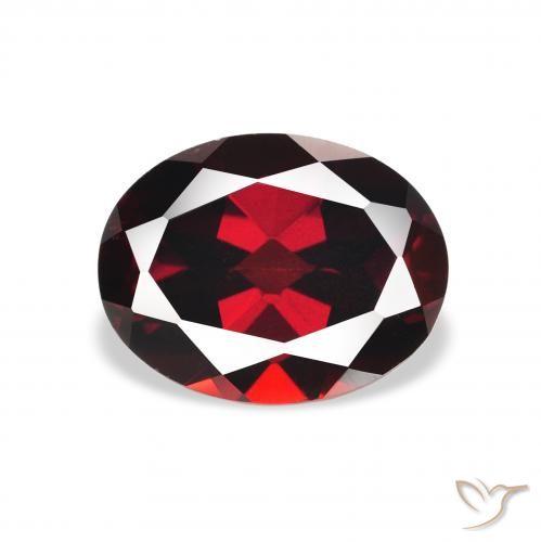2.41ct Natürlicher Tiefes Blutrot Almandin-Granat, Oval, VS