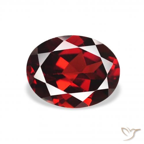 2.32ct Natürlicher Tiefes Blutrot Almandin-Granat, Oval, VS