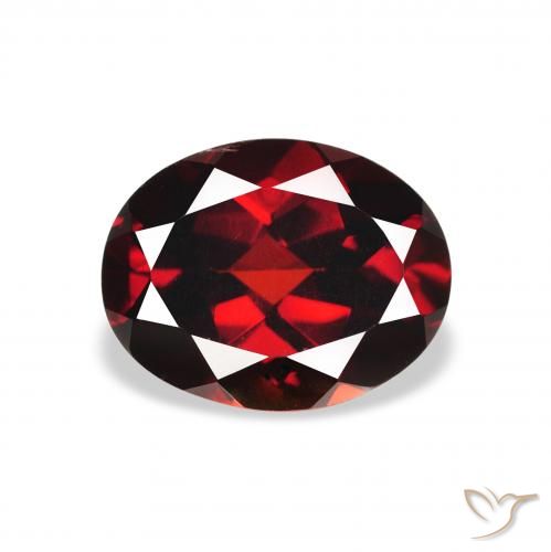 2.13ct Natürlicher tiefrot Almandin-Granat, Oval, VS