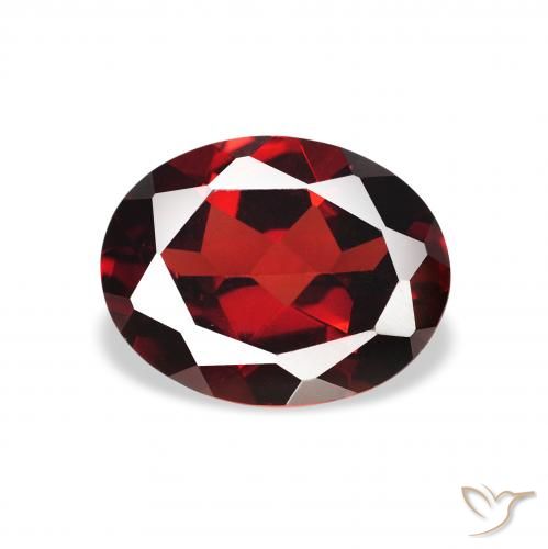 1.86ct Natürlicher dunkelrot Almandin-Granat, Oval, VS