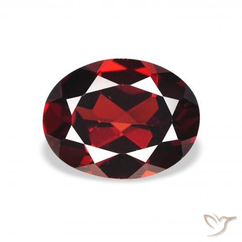 2.04ct Natürlicher tiefrot Almandin-Granat, Oval, VS