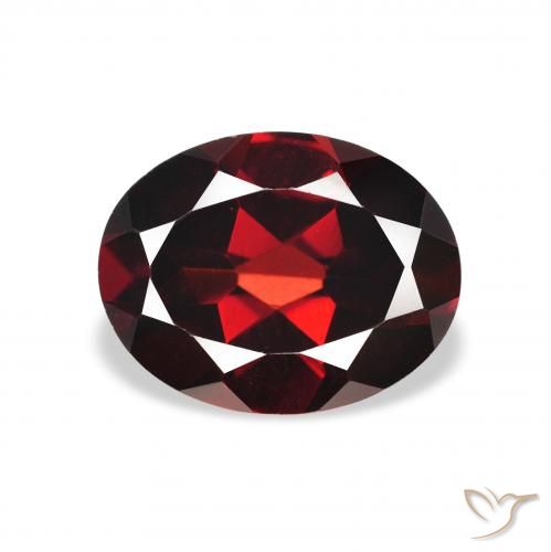 2.13ct Natürlicher tiefrot Almandin-Granat, Oval, VS