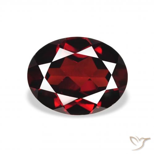 2.14ct Natürlicher Tiefes Blutrot Almandin-Granat, Oval, VS
