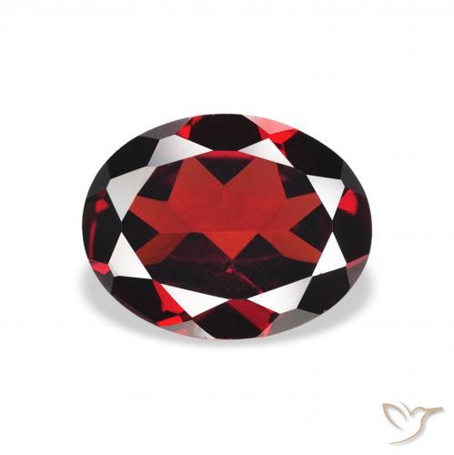 1.95ct Natürlicher dunkelrot Almandin-Granat, Oval, VVS-VS
