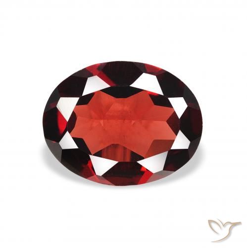 1.72ct Natürlicher tiefrot Almandin-Granat, Oval, VVS-VS