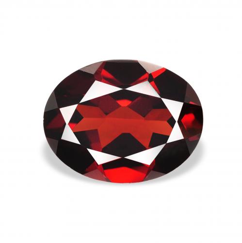 2.22ct Natürlicher tiefrot Almandin-Granat, Oval, VVS-VS