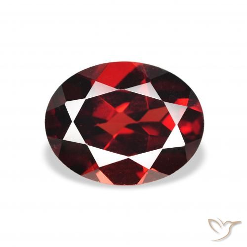 2.15ct Natürlicher tiefrot Almandin-Granat, Oval, VVS-VS