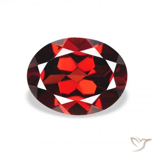 2.06ct Natürlicher dunkelrot Almandin-Granat, Oval, VVS-VS