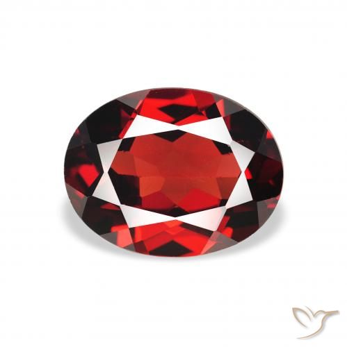 1.94ct Natürlicher dunkelrot Almandin-Granat, Oval, VVS-VS