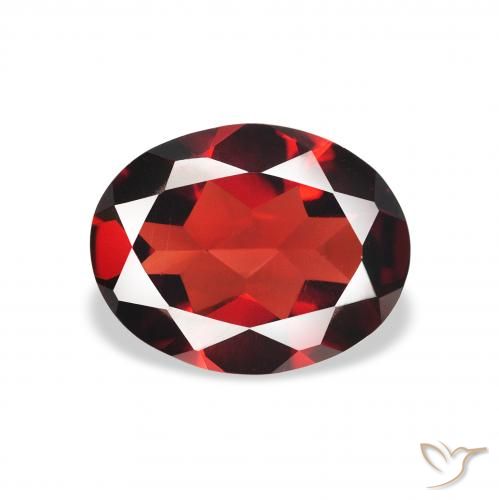 1.79ct Natürlicher tiefrot Almandin-Granat, Oval, VVS-VS