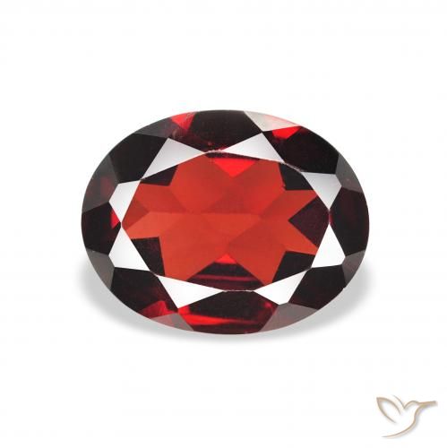 1.88ct Natürlicher Tiefes Blutrot Almandin-Granat, Oval, VVS-VS
