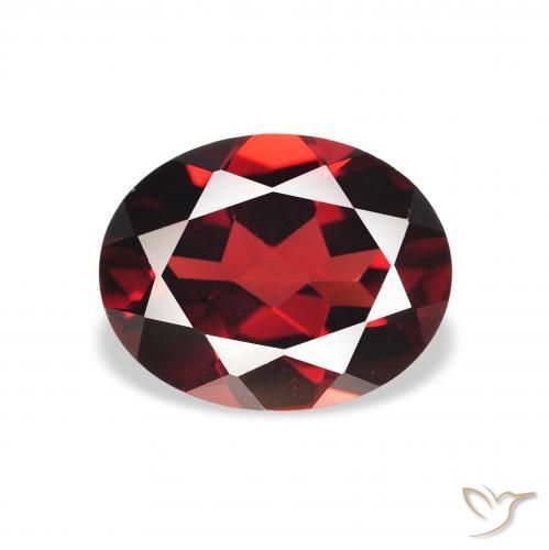 2.12ct Natürlicher dunkelrot Almandin-Granat, Oval, VVS-VS