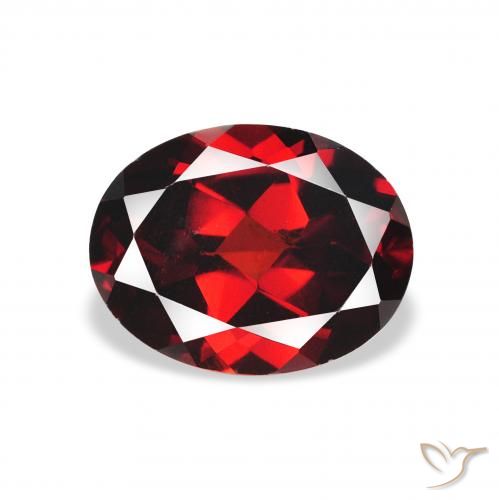 2.23ct Natürlicher dunkelrot Almandin-Granat, Oval, VVS-VS