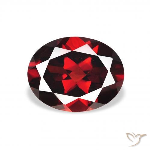 2.23ct Natürlicher tiefrot Almandin-Granat, Oval, VVS-VS