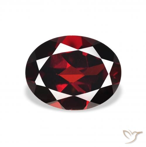 2.05ct Natürlicher dunkelrot Almandin-Granat, Oval, VVS-VS