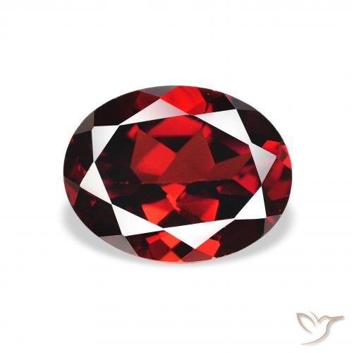 2.22ct Natürlicher dunkelrot Almandin-Granat, Oval, VVS-VS