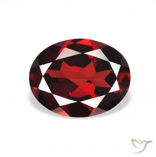 2.05ct Natürlicher dunkelrot Almandin-Granat, Oval, VVS-VS