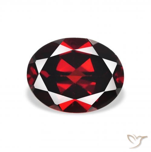 2.27ct Natürlicher tiefrot Almandin-Granat, Oval, VVS-VS