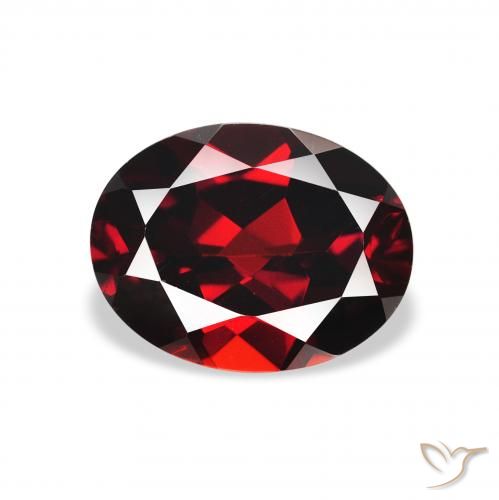 2.37ct Natürlicher dunkelrot Almandin-Granat, Oval, VVS-VS