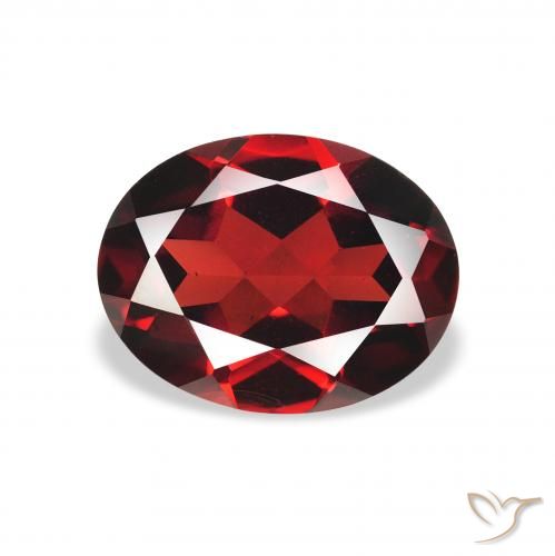 2.22ct Natürlicher tiefrot Almandin-Granat, Oval, VS