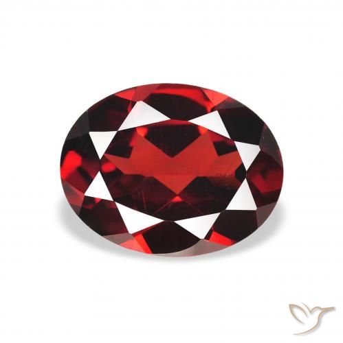 2.09ct Natürlicher tiefrot Almandin-Granat, Oval, VS