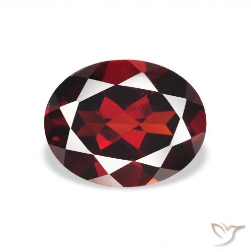 2.19ct Natürlicher Tiefes Blutrot Almandin-Granat, Oval, VS