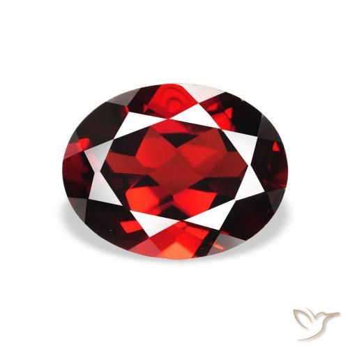 2.38ct Natürlicher Tiefes Blutrot Almandin-Granat, Oval, VS