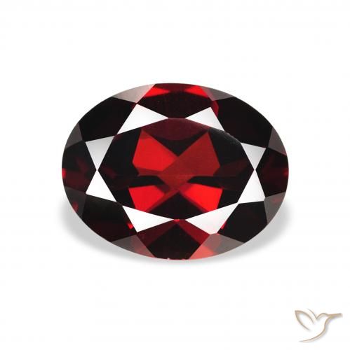 2.27ct Natürlicher Tiefes Blutrot Almandin-Granat, Oval, VS