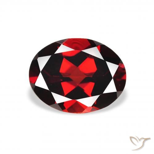 1.94ct Tiefes Blutrot Almandin-Granat, Oval, VS