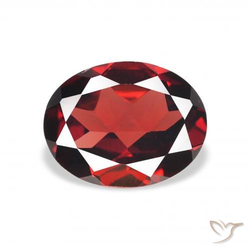 1.98ct Natürlicher tiefrot Almandin-Granat, Oval, VVS-VS