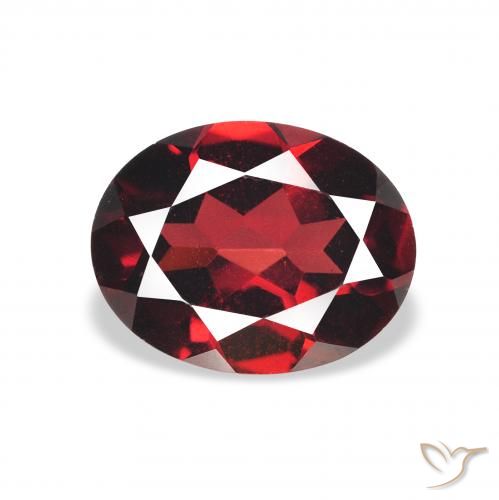 2.27ct Natürlicher tiefrot Almandin-Granat, Oval, VVS-VS