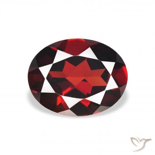 2.12ct Natürlicher tiefrot Almandin-Granat, Oval, VVS-VS