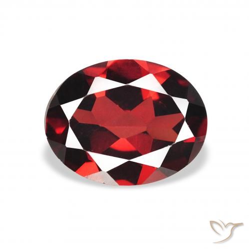 1.95ct Natürlicher dunkelrot Almandin-Granat, Oval, VVS-VS