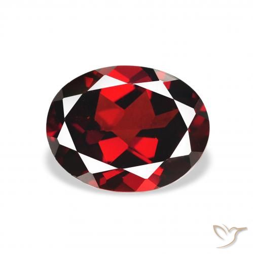2.35ct Natürlicher Tiefes Blutrot Almandin-Granat, Oval, VVS-VS