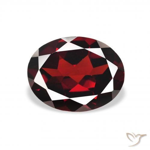 2.13ct Natürlicher tiefrot Almandin-Granat, Oval, VVS-VS