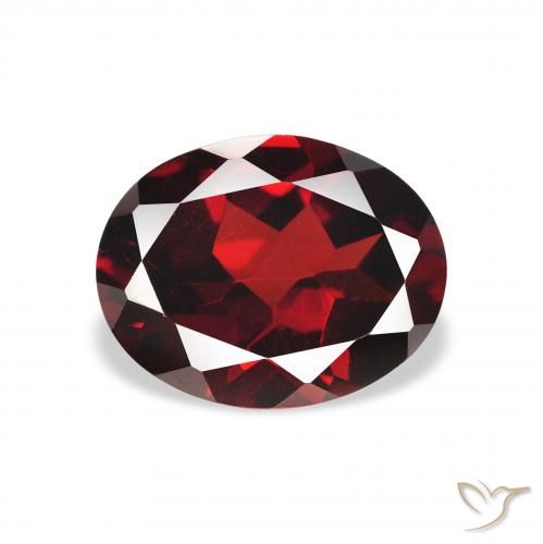 2.15ct Natürlicher tiefrot Almandin-Granat, Oval, VVS-VS