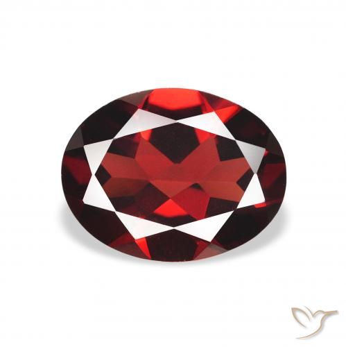 2.01ct Natürlicher dunkelrot Almandin-Granat, Oval, VVS-VS